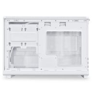 Кутия Lian Li DAN A3-mATX Wood Edition White, Tempered Glass, Micro Tower