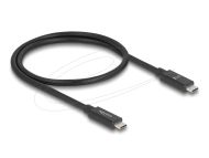 Delock Кабел E-Marker USB-C, 80 Gbps, 16K 60 Hz, PD 3.1 240 W, 0.5 m, черен