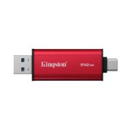 Флаш памет Kingston Dual USB-A/C Portable SSD 512GB - Black/Red
