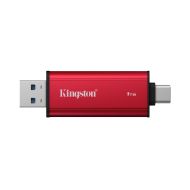 Флаш памет Kingston Dual USB-A/C Portable SSD 1TB - Black/Red