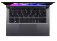 Лаптоп Acer Swift X 14, SFX14-71G-75L8, Intel Core i7-13700H(3.70GHz up to 5.00GHz, 24MB),14.5" 2.8K OLED (2880x1800) 120Hz, 16GB DDR5, 1024 GB NVMe SSD,RTX 4050 6GB GDDR6,  FHD Cam,WiFi 6E, BT 5.1, Micro SD card,Backlit Kbd, Win 11 Home , Steel Gray
