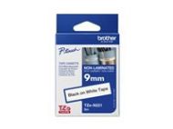 BROTHER TZEN221 9mm BLACK ON WHITE NON LAMINATED