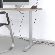 HAMA Магнитен кабелен канал, 55 см, за монтаж на крака на маса, черен