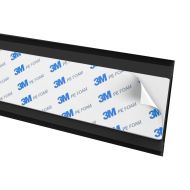 HAMA Магнитен кабелен канал, 55 см, за монтаж на крака на маса, черен