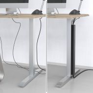 HAMA Магнитен кабелен канал, 55 см, за монтаж на крака на маса, черен