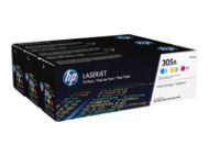 HP 305A original Toner cartridge CF370AM cyan magenta yellow standard capacity 2.600 pages 3-pack