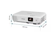 Мултимедиен проектор Epson EB-W53, Projectors, Home entertainment, WXGA, HD ready, 4,000 Lumen- 2,600 Lumen(economy) In accordance with IDMS15.4, 4,000 Lumen - 2,600 Lumen(economy) In accordance with ISO 21118:2020, 16,000: 1, USB 2.0 Type B (Service Only