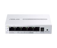 Комутатор Asus Business 5Port Smart Managed Switch PoE+,ExpertWiFi EBP15, 4 ports PoE+, 60W, VLAN, QoS, Port Mirroring, wall mounting,White