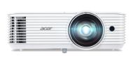 Мултимедиен проектор Acer Projector S1286H, DLP, Short Throw, XGA (1024x768), 3500 ANSI Lumens, 20000:1, 3D, HDMI, VGA, RCA, Audio in, Audio out, VGA out, DC Out (5V/1A, USB-A), Speaker 16W, Bluelight Shield, 3.1kg, White