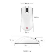 Геймърска безжична мишка ZOWIE FK2-DW 4K, бяла