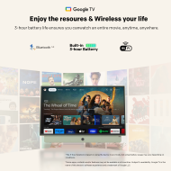 METZ Портативен телевизор 24MPE7200Z 24" LED FHD(1920x1080) GoogleTV, HDR10, зелен