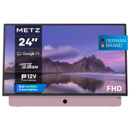 METZ Портативен телевизор 24MPE7300Z 24" LED FHD(1920x1080) GoogleTV, HDR10, розов