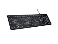 Клавиатура Natec Keyboard Herring Glow US, White Backlight