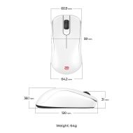Геймърска безжична мишка ZOWIE S2-DW 4K, бяла