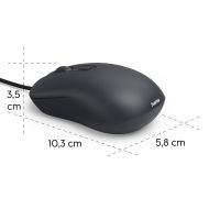 Оптична мишка HAMA CM-200, 4 бутонна, безшумна, с кабел, черна