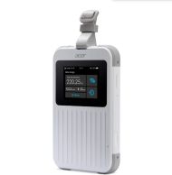 Аксесоар Acer Wi-Fi 5G Mobile Hotspot with Nano SIM (4FF), eSIM with up to 10 profiles, up to 20 connected devices using 6GHz, battery  8000mAh up to 28 hours high definition video streaming, 2.4'' Touchscreen with NFC, IP68 and MIL-STD-810