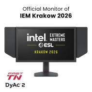 Монитор BenQ ZOWIE XL2586X+, 24.1", 600Hz, FHD FAST TN, For Esports, CS2, Valorant, DyAc 2, Shield, S Switch, Black eQualizer, Color Vibrance, LBL, Flicker-free, K Locker, XL Setting to Share, 3x HDMI (2.1), DP (1.4), 3.5 Jack, Swivel, Tilt, Height adj. 1