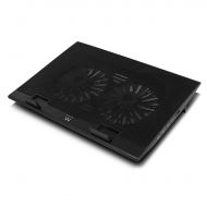 Notebook Cooler Ewent EW1253, USB Hub, Black