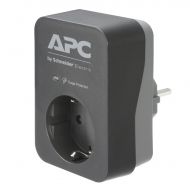 SURGE Protector 1x APC PME1WB-GR, Black