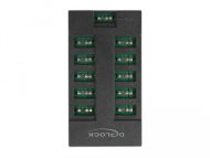 RGB хъб Delock, 10 портов ARGB LEDs, Черен
