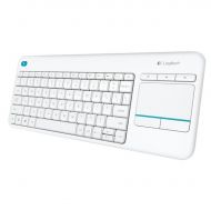 Keyboard Logitech Wireless Touch K400 Plus White