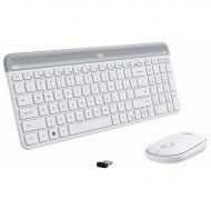 Keyboard Logitech Wireless Combo MK470 Slim, White