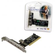 PCI card 4 ext + 1 int USB2.0 port,LogiLink PC0028