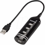 USB HUB 4xUSB2.0, passive, HAMA 39776