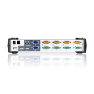 KVMP превключвател, ATEN CS1744C-AT, 4-портов, PS/2-USB, VGA Dual Display, Audio