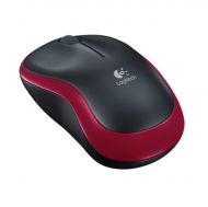 Mouse Logitech M185 Wireless for NB, Black+Red