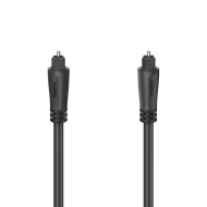 Аудио оптичен кабел Hama ODT plug (Toslink), 1.5 m, Черен