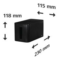 Кутия за кабели Hama Mini, Черен