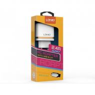 USB Charger 2x+Micro USB cable 1m,2.4A,14372,Ldnio