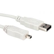 Cable USB2.0 A-Mini 4pin, Fuji M,Roline 11.02.8418