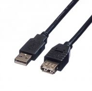 Cable USB2.0 A-A M/F, 0.8m, Roline 11.02.8947