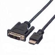 Cable DVI M - HDMI M, 3m, Roline 11.04.5532