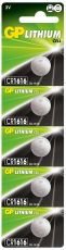 Литиева бутонна батерия GP CR 1616 3V 5 бр. в блистер /цена за 1 бр./  GP
