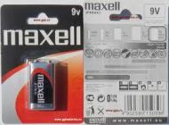 Цинк Манганова батерия MAXELL 6F22 /9V/ 1 бр. в опаковка -20бр/кутия